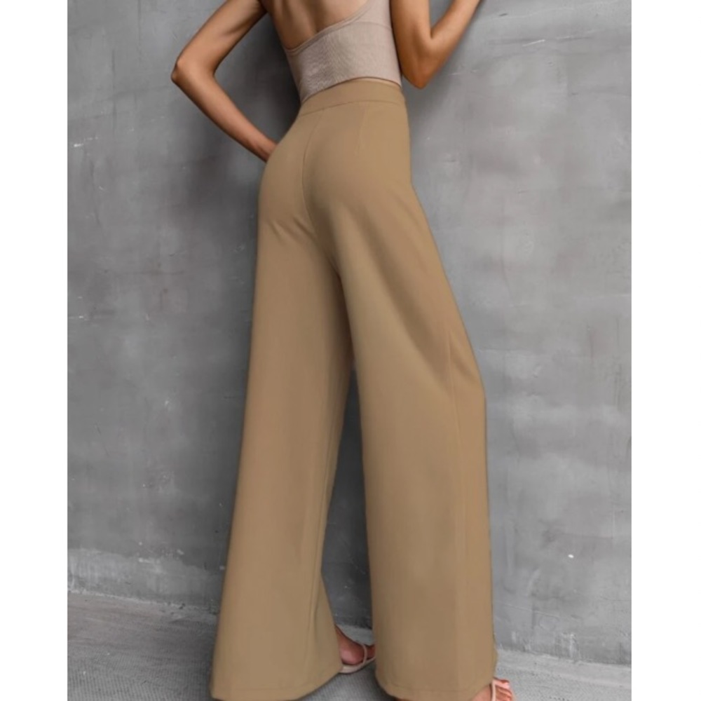 Wide leg side slit pants - Picture 14 of 16